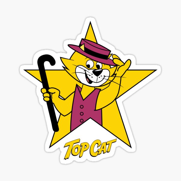 "Top Cat" Sticker for Sale by capy86 Redbubble