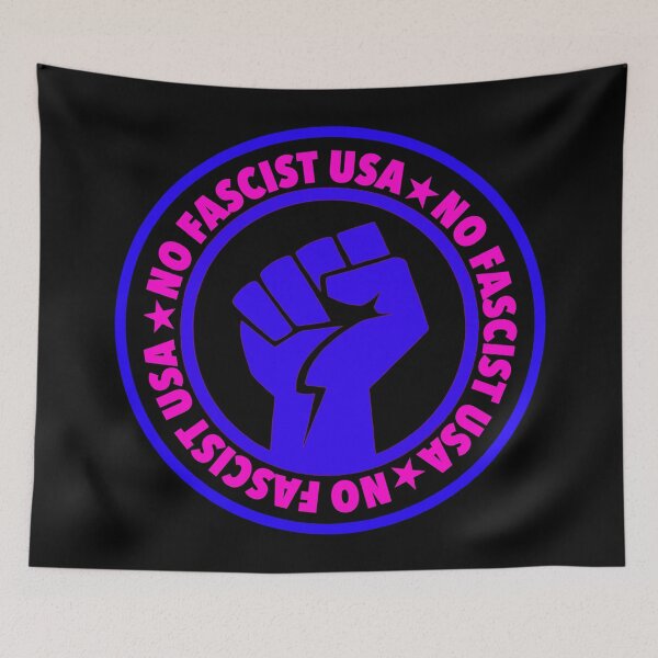 Item preview, No fascist USA (blue) designed and sold by Thelittlelord.