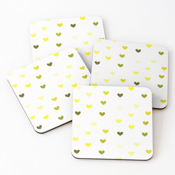 Item preview, Yellow Gradient Repeating Hearts designed and sold by Sketches by Sophie.