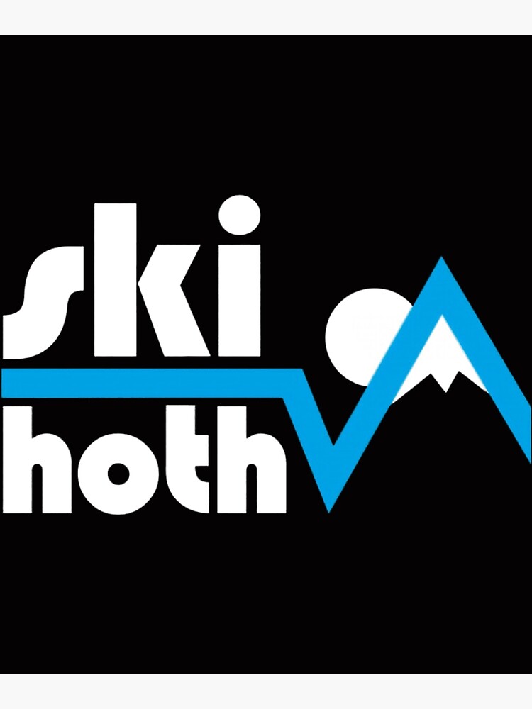 Discover Ski Hoth Winter Skiing Vintage Logo Premium Matte Vertical Poster