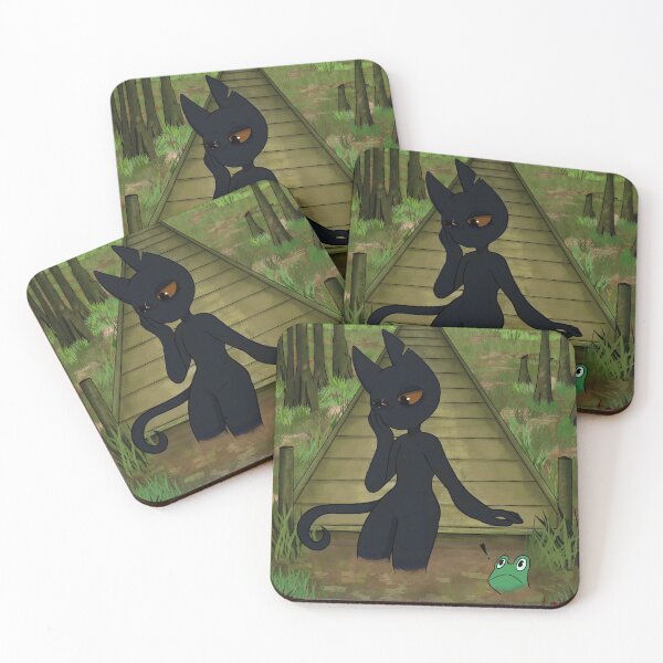 Item preview, A Cat Looks Into the Water at Night designed and sold by tomatojaw.