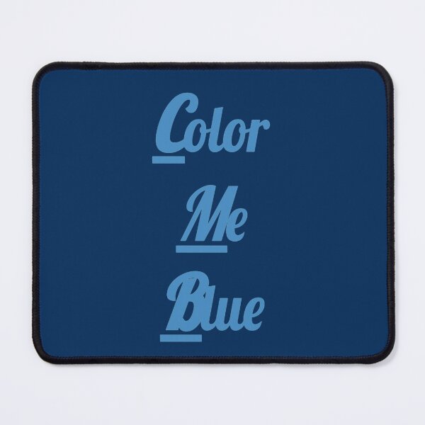 Item preview, Color Me Blue Navy Blue Text Design designed and sold by Lurline Halliman.