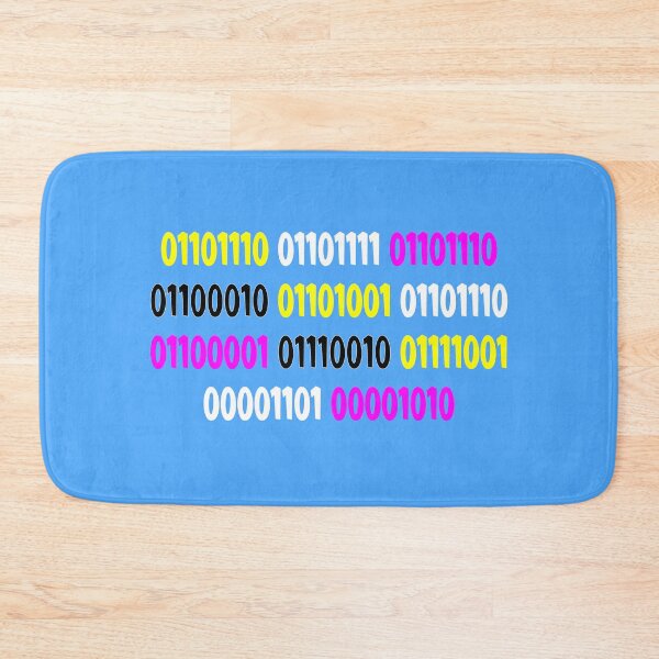 Item preview, Non-Binary In Binary - Flag Colours designed and sold by Mrspink16.