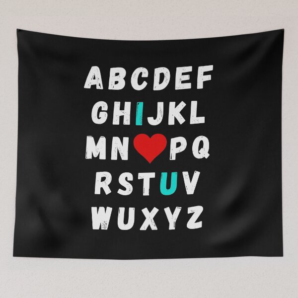 Item preview, Teacher Valentines Day I Love You Alphabet designed and sold by MiJeDesigns.