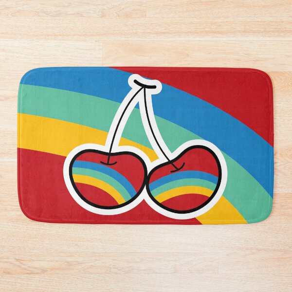 Item preview, Retro Rainbow Cheeky Cherries © fatfatin designed and sold by fatfatin.