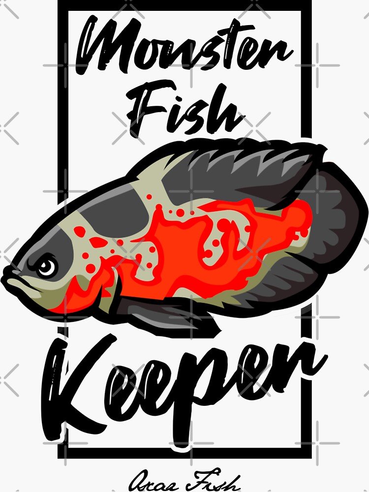 Monster Fish Keeper Oscar Fish | Sticker