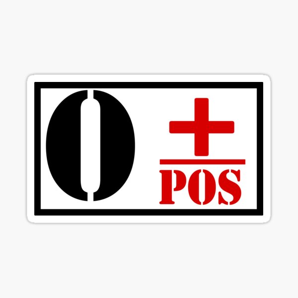 O POSITIVE Blood Type Patch - MEDICAL