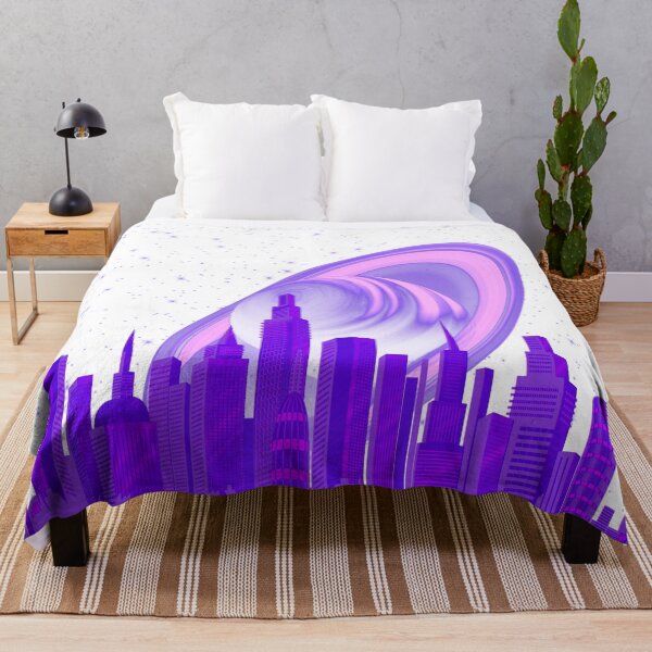 Item preview, Purple city in the galaxy designed and sold by EGCreativeArt.