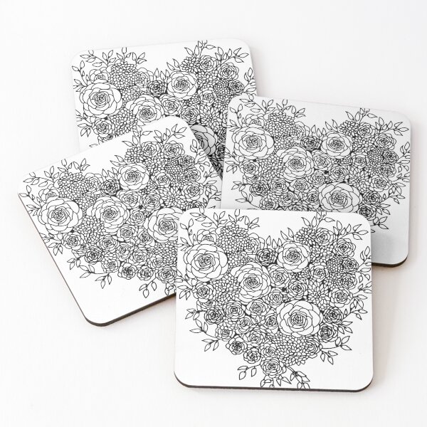 Item preview, Floral Heart, Rose, hydrangea, Flowers, Love, Valentine's Day designed and sold by AngelZalez.