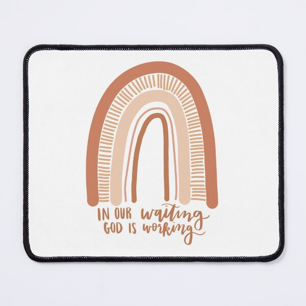 Item preview, in our waiting God is working christian quote boho rainbow designed and sold by ⋒ andie  noel.