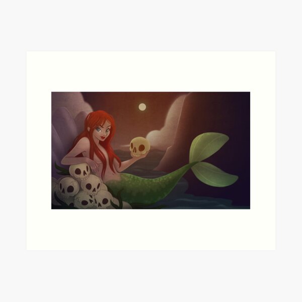 A Mermaid Life For Me Art Print