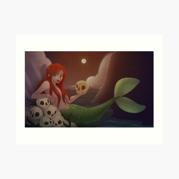 A Mermaid Life For Me Art Print