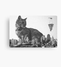Cat-zilla Pizza Decoy Canvas Print