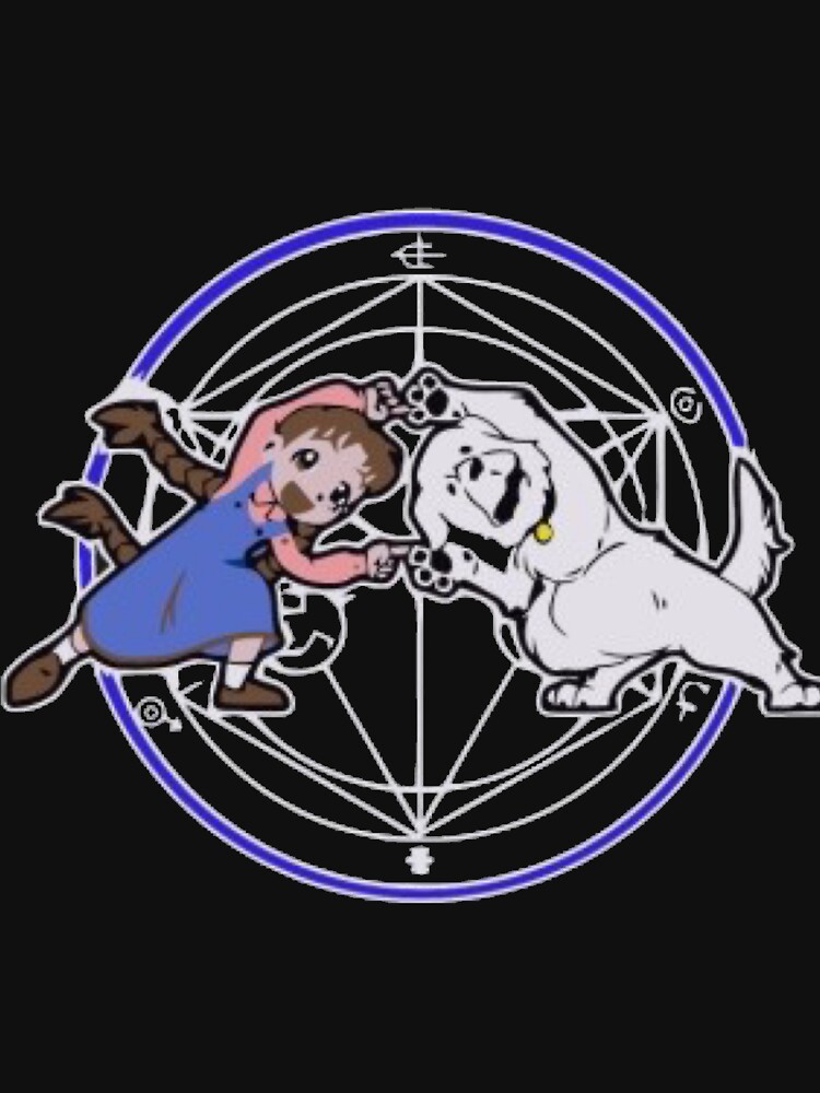 Full Metal Alchemist Nina And Alexander T Shirt 100% Cotton Brotherhood Dog  Fmab Anime Manga Short Long Sleeve Tee Top - AliExpress