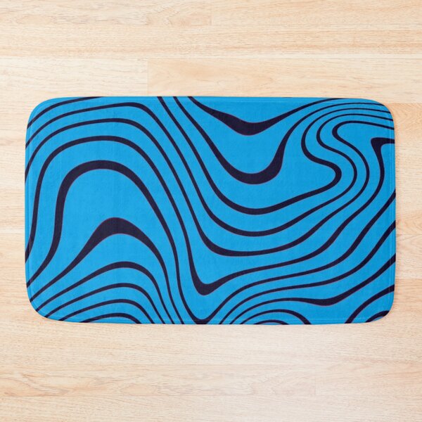 Item preview, Blue and Black Wavy Lines designed and sold by BenjaminEnd.