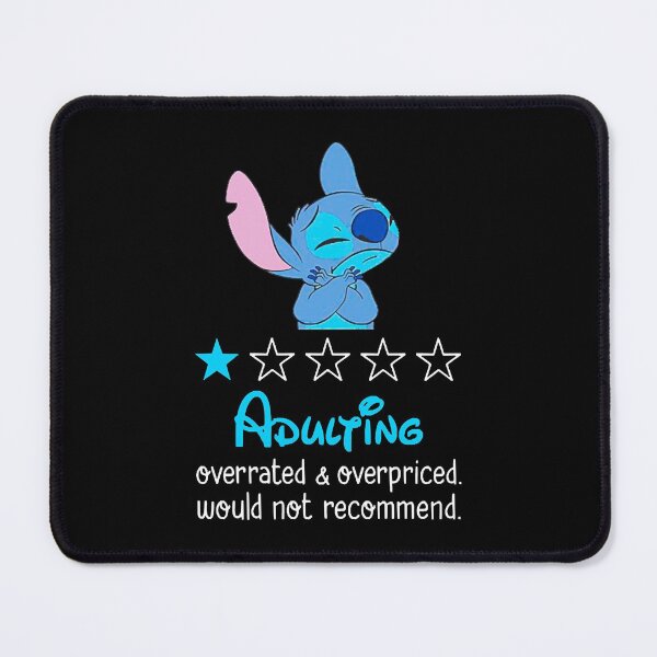 Item preview, Stitch adulting overrated and overpriced would not recommend funny  designed and sold by joaquinleblanc.