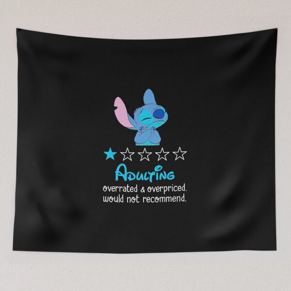 Item preview, Stitch adulting overrated and overpriced would not recommend funny  designed and sold by joaquinleblanc.