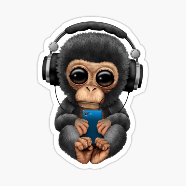 Baby Chimp Cartoon Stickers for Sale | Redbubble Baby Chimp Cartoon Stickers for Sale | Redbubble
