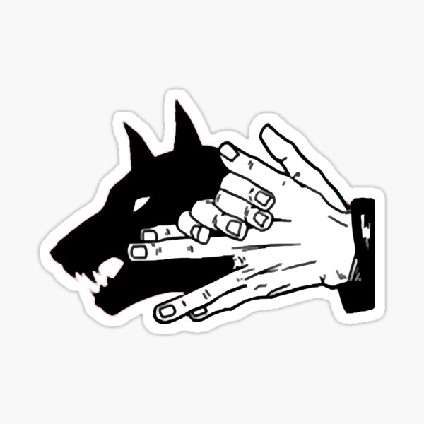 Divine Dogs (black) Jujutsu Sticker
