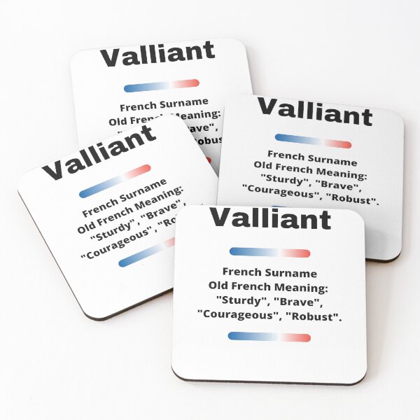 Item preview, Valliant Family Surname Meaning designed and sold by teewearstyle.