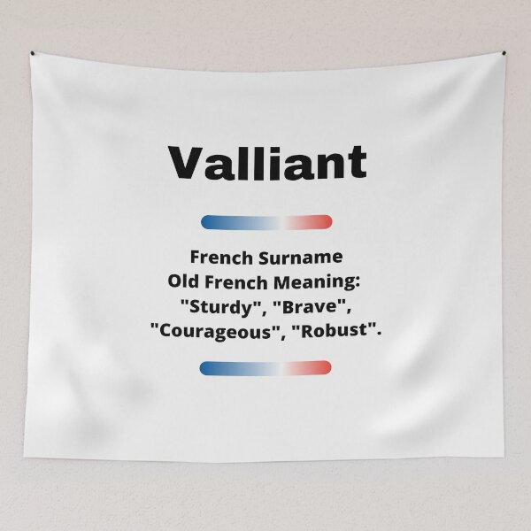 Item preview, Valliant Family Surname Meaning designed and sold by teewearstyle.