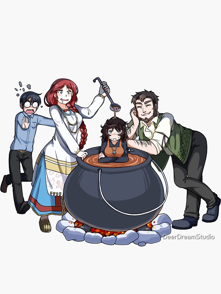 "Cooking Companions Dinner" Sticker for Sale by DeerDreamStudio Redbubble