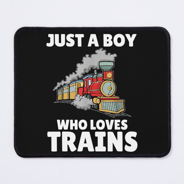 Item preview, Just A Boy Who Loves Trains designed and sold by spherevilla.