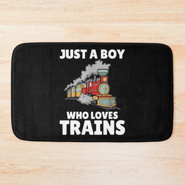 Item preview, Just A Boy Who Loves Trains designed and sold by spherevilla.