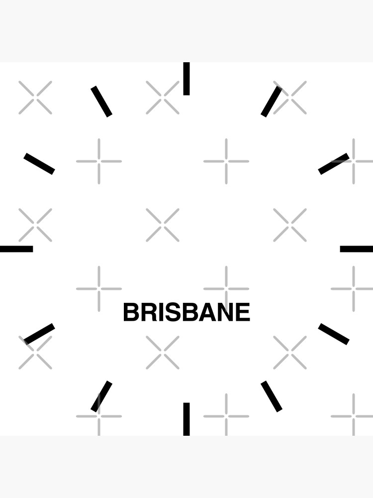 "Brisbane Time Zone Newsroom Wall Clock" Clock for Sale by bluehugo Redbubble