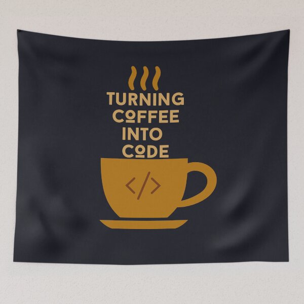 Item preview, I turn coffee into code designed and sold by brinikki.