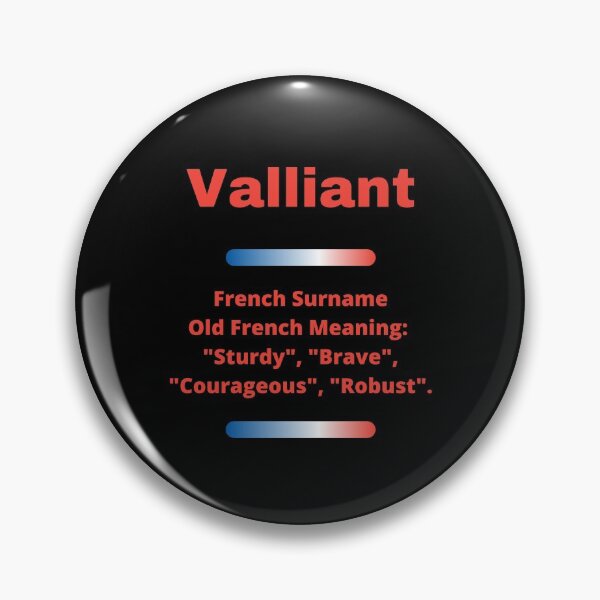 Item preview, Valliant Family Surname Meaning Red Text designed and sold by teewearstyle.