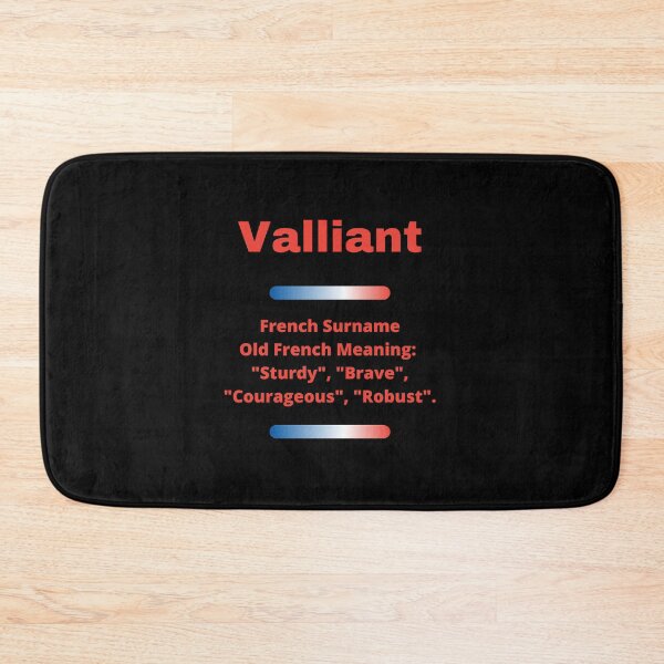Item preview, Valliant Family Surname Meaning Red Text designed and sold by teewearstyle.