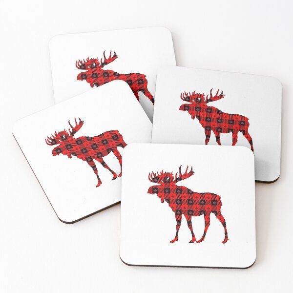 Item preview, Canadian Moose- Canada plaid moose - Canada designed and sold by No.1 Canada Designs.