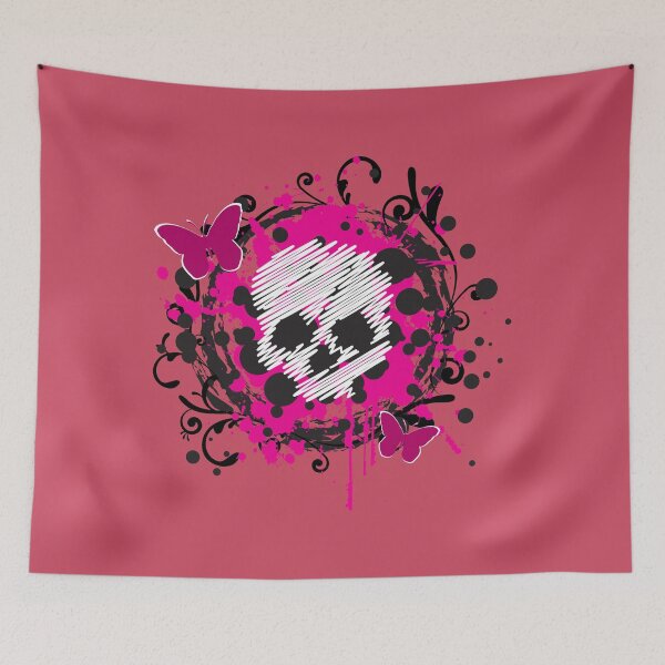 Item preview, Skull and butterfly abstract art designed and sold by outlaw70.