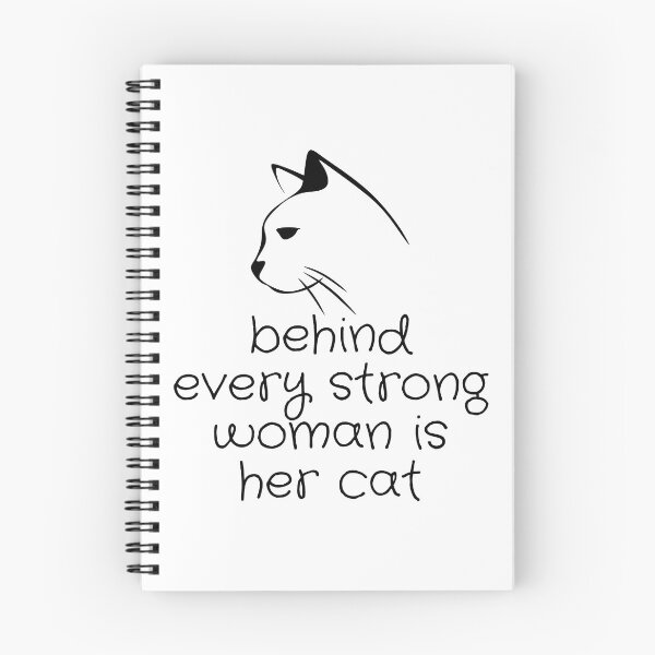 Item preview, behind every strong woman is her cat for cats lovers designed and sold by yasarh.