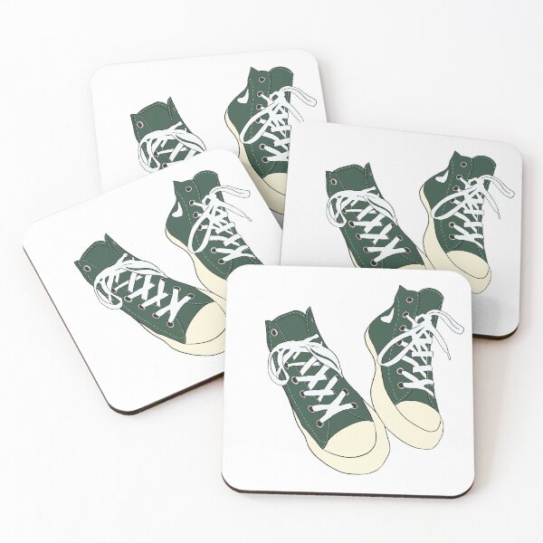 Item preview, green converse  designed and sold by sandpiperdesigns.