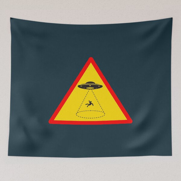 Item preview, Warning - Alien Spacecraft Ahead designed and sold by TeeRock.