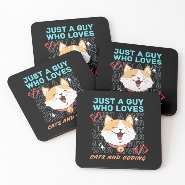 Item preview, Just a guy who loves cats and coding designed and sold by brinikki.