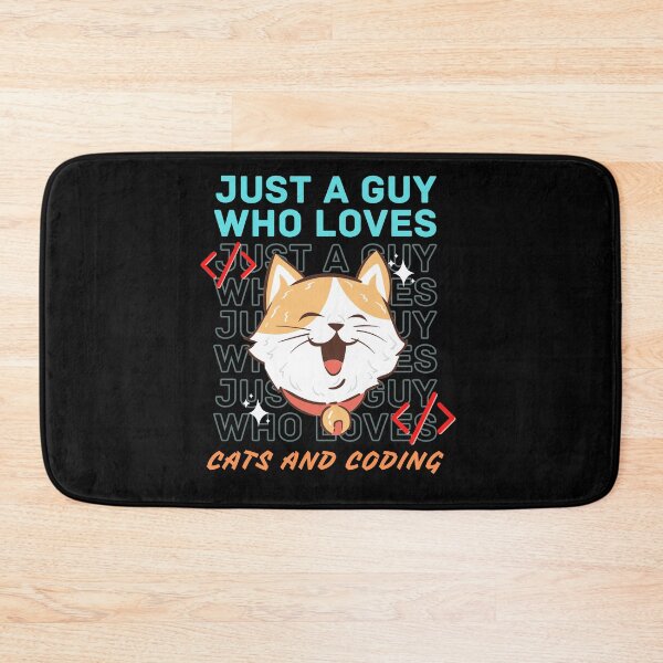 Item preview, Just a guy who loves cats and coding designed and sold by brinikki.
