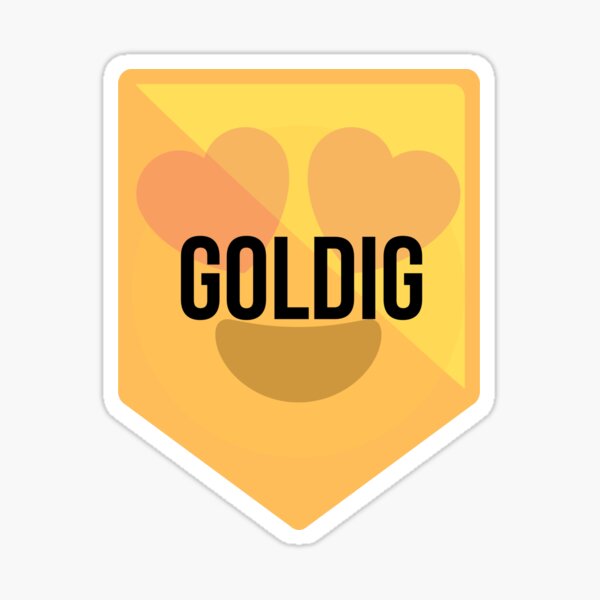 Goldig Sticker