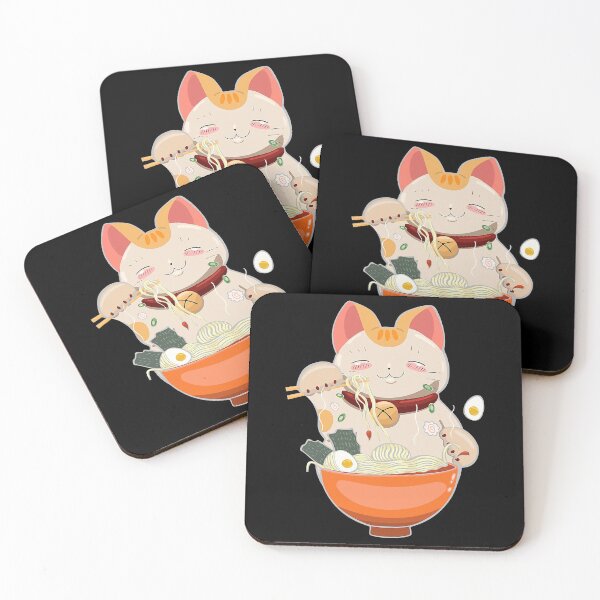 Artikelvorschau, Ramen Cat Kawaii Anime Tee Japanisch entworfen und verkauft von MindiLevijoki.