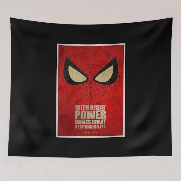 Item preview, Great Power Great Responsibility Spideman Face designed and sold by RolandKenneth.