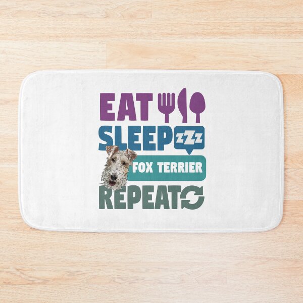 Item preview, Eat Sleep Fox Terrier Repeat Dog Lover designed and sold by SunnyStreet.