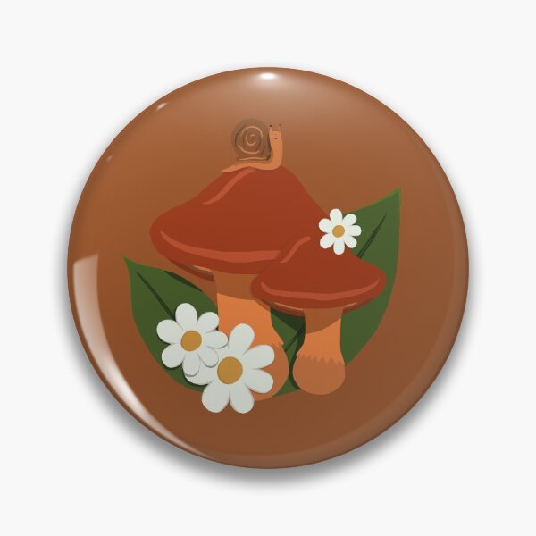 Item preview, Daisy Snail on a Mushroom - Brown designed and sold by doodlebelleart.