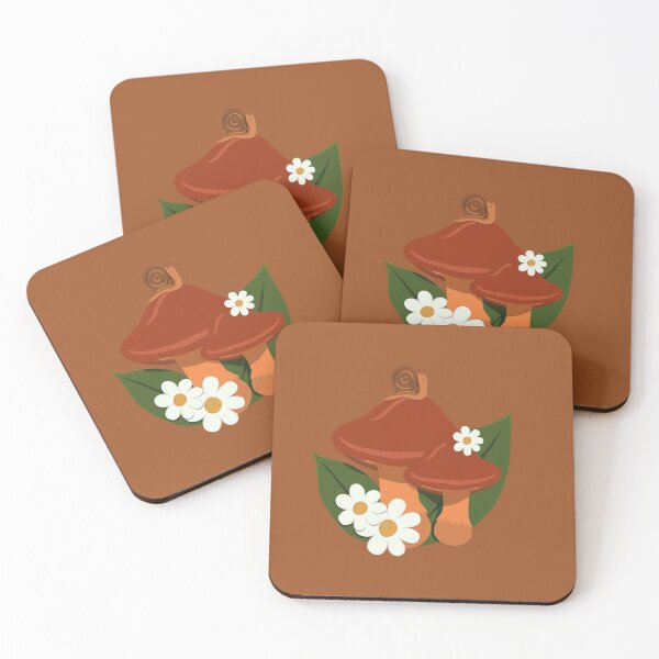 Item preview, Daisy Snail on a Mushroom - Brown designed and sold by doodlebelleart.