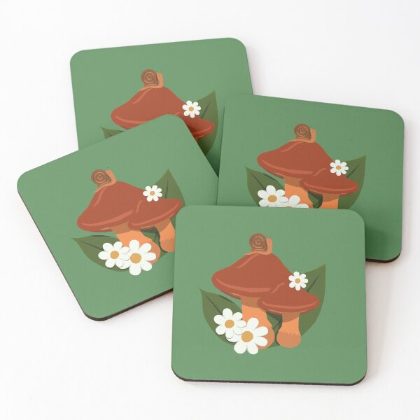 Item preview, Daisy Snail on a Mushroom - Green designed and sold by doodlebelleart.