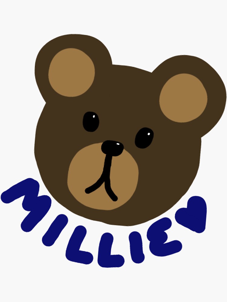 "Millie the Dancing Bear Barnard" Sticker for Sale by chariclia04