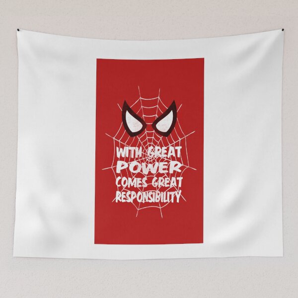 Item preview, With Great Power Comes Great Responsibility Spideman Web designed and sold by RolandKenneth.