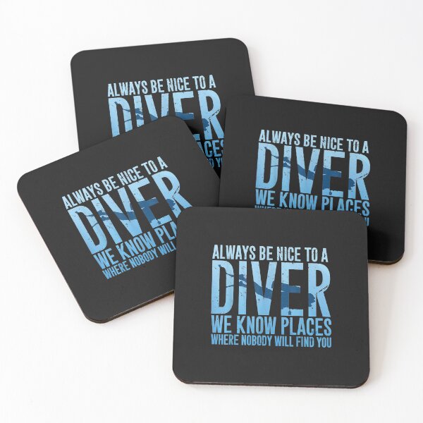Aperçu de l'œuvre Always Be Nice To A Diver Scuba Diving Diver Gift créée et vendue par AdrienDierckx.