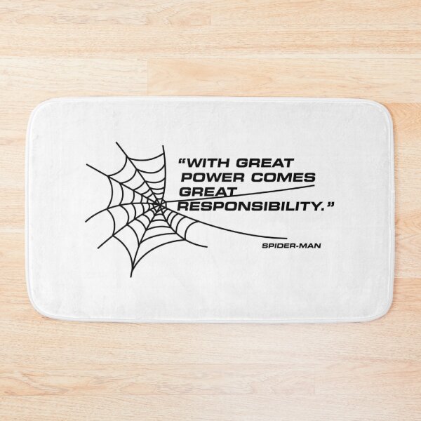 Item preview, With Great Power Comes Great Responsibility Spideman Web designed and sold by RolandKenneth.